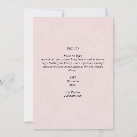 4 juli BABY SHOWER UITNODIGING Vuurwerk Giraffe (Achterkant)