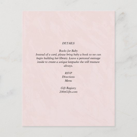 4 juli BABY SHOWER UITNODIGING Vuurwerk Giraffe (Achterkant)