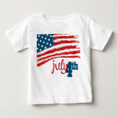 4 juli Baby T-Shirt (Voorkant)