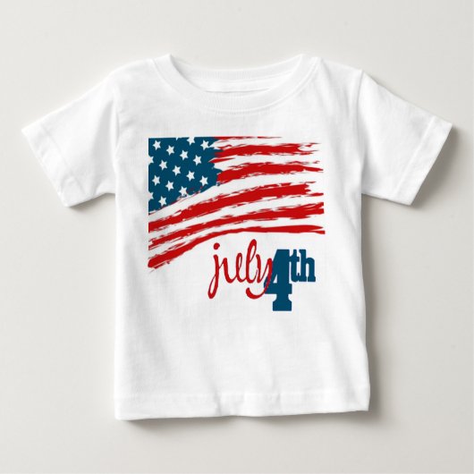 4 juli Baby T-Shirt (Voorkant)
