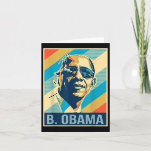 4 juli Barack Obama President Retro Patriottisch Kaart