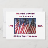 4 juli Barbeque, Verenigde Staten 250ste Jubileum, Kaart (Voorkant)