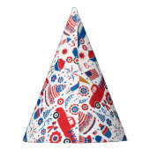 4 juli BBQ Americana Feesthoedjes (Achterkant)