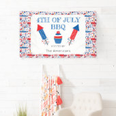 4 juli BBQ Amerikaans Spandoek (Insitu)