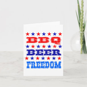 4 juli BBQ Beer Freedom Shirt Amerika Trots Amer Kaart