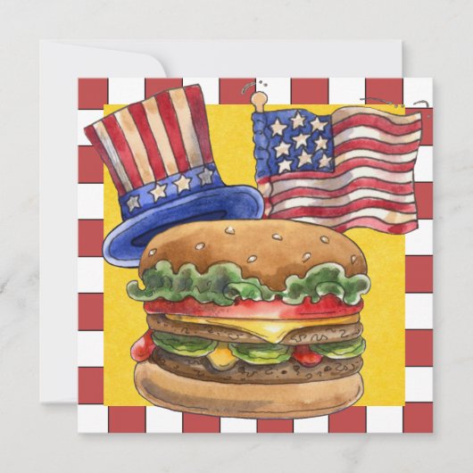 4 juli BBQ Cook Out ! SRF Kaart (Voorkant)