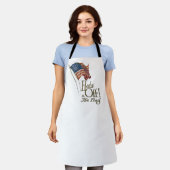 4 juli BBQ Schort (Gedragen)