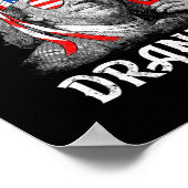 4 juli Ben Drankin Patriotic Funny Benjamin Poster (Hoek)