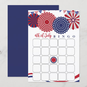 4 juli Bingo Kaart