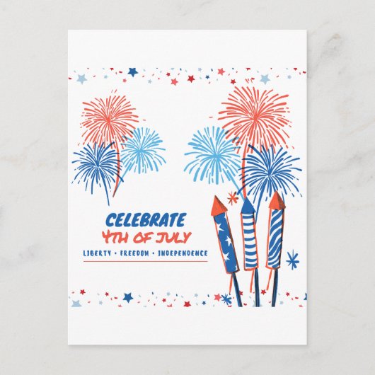 4 juli briefkaart (Voorkant)