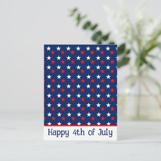 4 juli briefkaart (Staand voorkant)