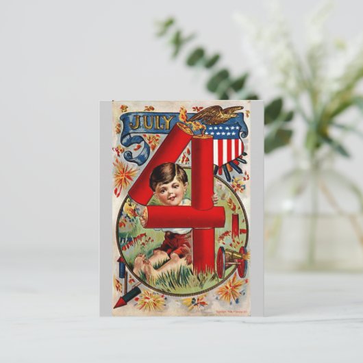 4 juli briefkaart (Staand voorkant)