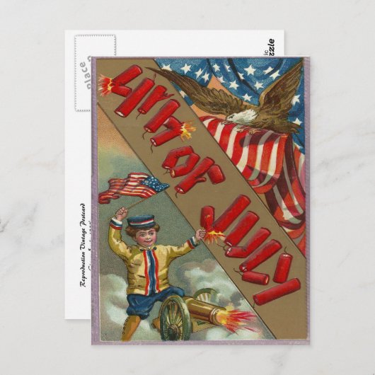 4 juli briefkaart (Voorkant / Achterkant)