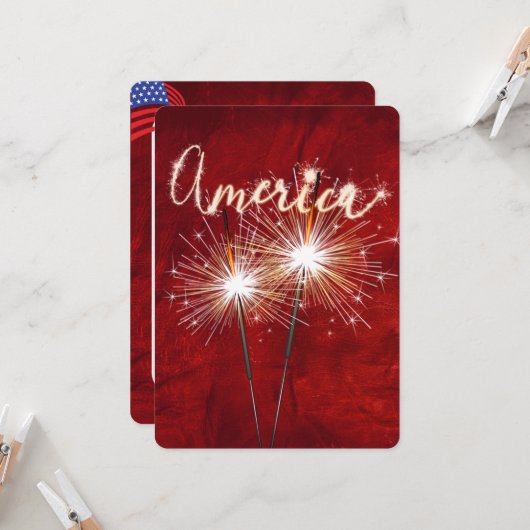 4 juli-brochure op rood kaart (Voorkant / Achterkant in situ)