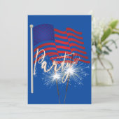 4 juli-brochure over de vlag kaart (Staand voorkant)