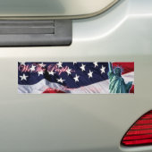 4 juli Bumpersticker (Op auto)
