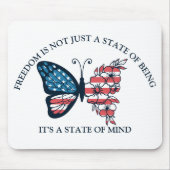 4 juli Butterfly Muismat (Voorkant)