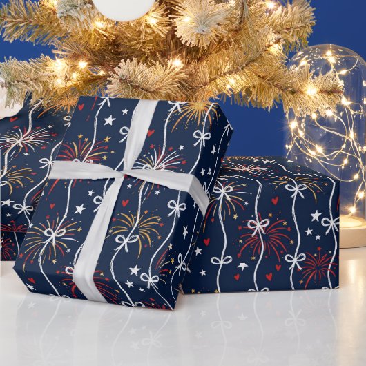 4 juli cadeaupapier (Feestdagen)