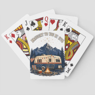 4 juli-campingwagen in de bergen pokerkaarten
