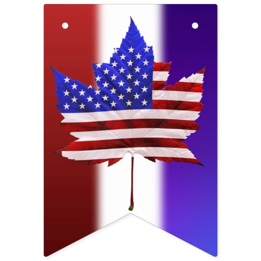 4 juli Canada Dag Decoraties Bunting Banner (Tweede vlag)