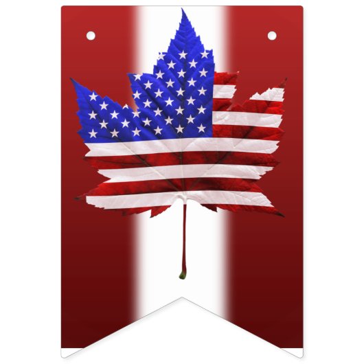 4 juli Canada Dag Decoraties Bunting Banner (Eerste vlag)