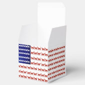 4 juli Cat Flag Red White en Blue Bedankdoosjes (Geopend)
