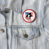 4 juli Cat Ronde Button 5,7 Cm (In situ)