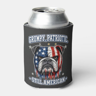 4 juli Chagrijnige Patriottische Bulldog Koeler