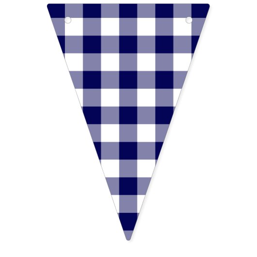 4 juli Classic Red White Blue Gingham Pattern Vlaggetjes (Derde vlag)