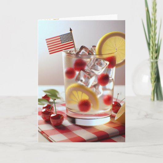 4 juli Cocktail Kaart (Voorkant)