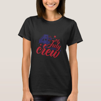 4 juli Crew Amerikaanse vlag Familie reis familie  T-shirt