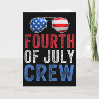 4 juli Crew Matchende Familie Grappige Vierde Juli Kaart