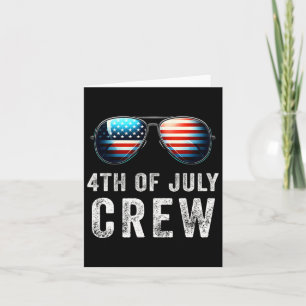 4 juli Crew Matching Familie Outfits Mannen Vrouwe Kaart
