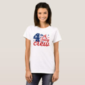 4 juli Crew T-shirt (Voorkant volledig)