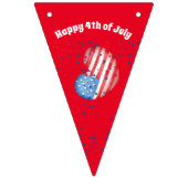 4 juli Custom bunting banner Driehoek decor (Derde vlag)