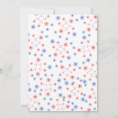 4 juli Dag van de Onafhankelijkheidsdag Amerikaans Kaart (Achterkant)