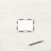 4 juli | Diagonaal patroon en Stripes Post-it® Notes (Op bureau)
