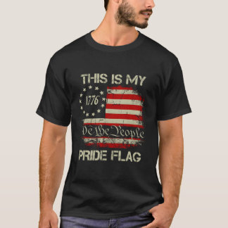 4 juli Dit is mijn Pride vlag USA American Pat T-shirt
