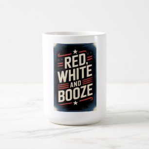 4 juli drankfeest Rood Wit en Drank Koffiemok