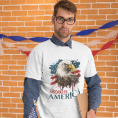 4 juli Eagle God Bless America Mannen T-shirt