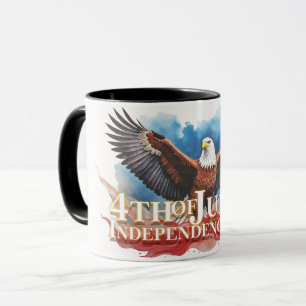 4 juli Eagle – Patriotic Art Design Mok