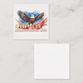 4 juli Eagle – Patriotic Art Design Notitiekaartje (Voorkant / Achterkant)