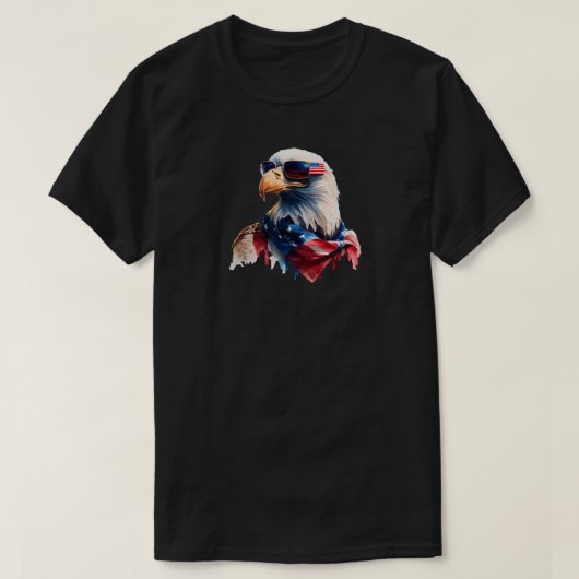 4 juli Eagle T-shirt (Design voorkant)