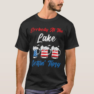 4 juli Errbody bij het meer Gettin Tipsy Summer V T-shirt