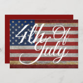 4 juli Evenementen Onafhankelijkheidsdag Viering Kaart (Voorkant / Achterkant)