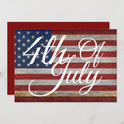 4 juli Evenementen Onafhankelijkheidsdag Viering Kaart (Voorkant / Achterkant)