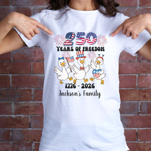 4 juli familie matching ons 250ste verjaardag  t-shirt