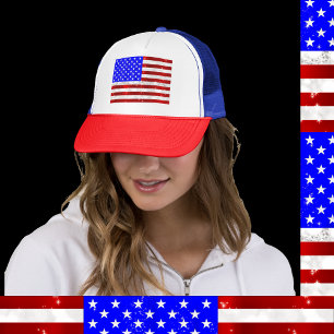 4 juli Feest - Amerikaanse vlag Trucker Pet
