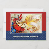 4 juli Feest | Event  Design Kaart (Voorkant)