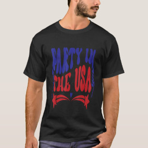 4 juli feest in de VS Mannen vrouwen kleding PA T-shirt